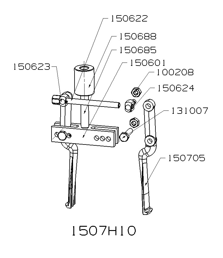 CONJUNTO HIDRÁULICO DE INTERIORES PARTE MECÁNICA FORZA SERIE 1500H